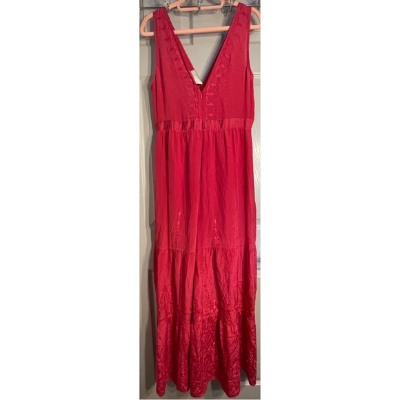 Anthropologie Embroidered Silk Jumpsuit by Elevenses NWT Size Small - Picture 11 of 16